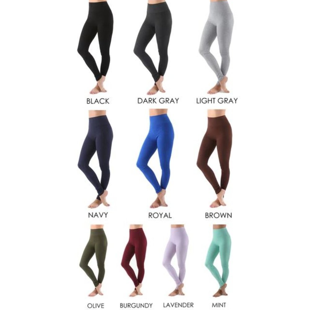Highwaisted Breathable Cotton Leggings - Picture 5 of 7